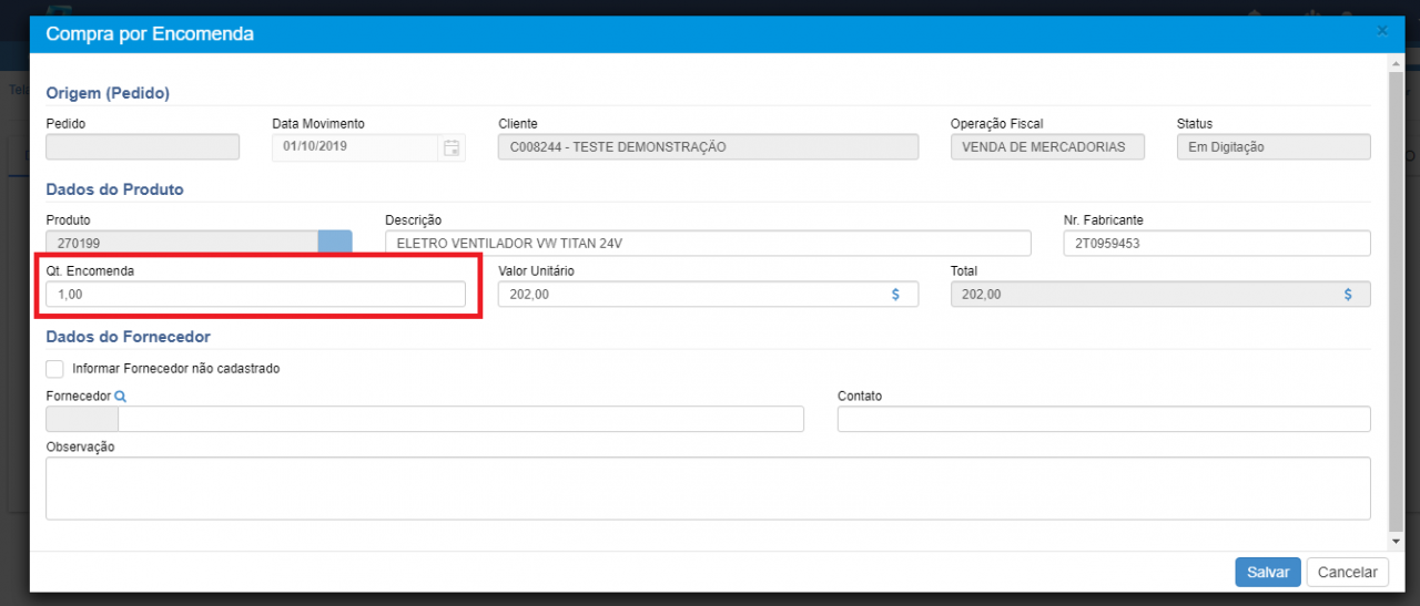 Compra sob encomenda – Rsys